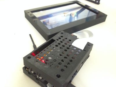 frame for 10 inches display mounted